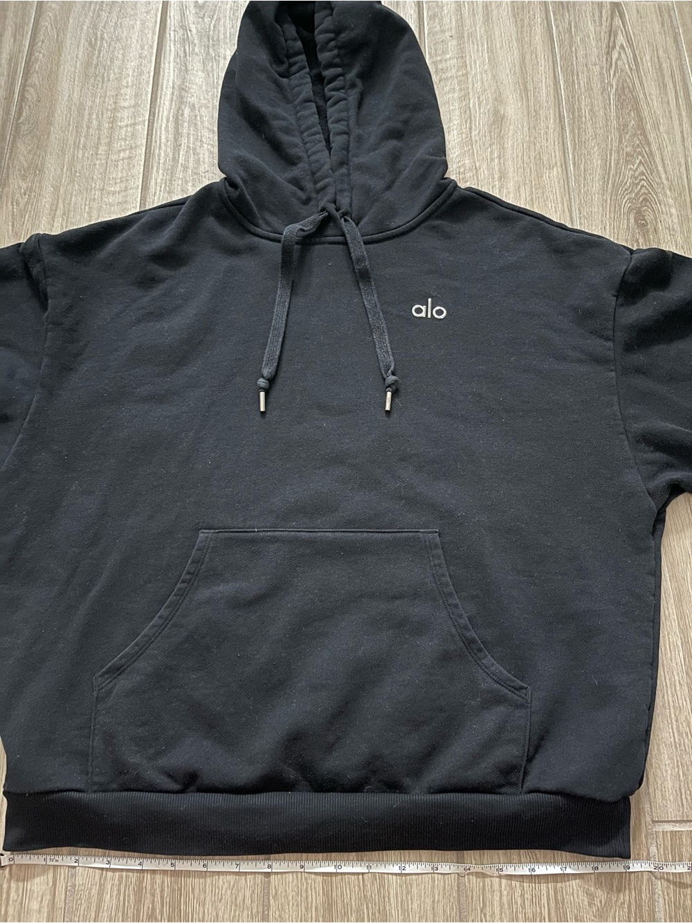 Alo Yoga Accolade Black Oversized Hoodie Sz M 8-10 U3032RG - Picture 8 of 12